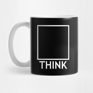 THINK OUTSIDE THE BOX dark Mug